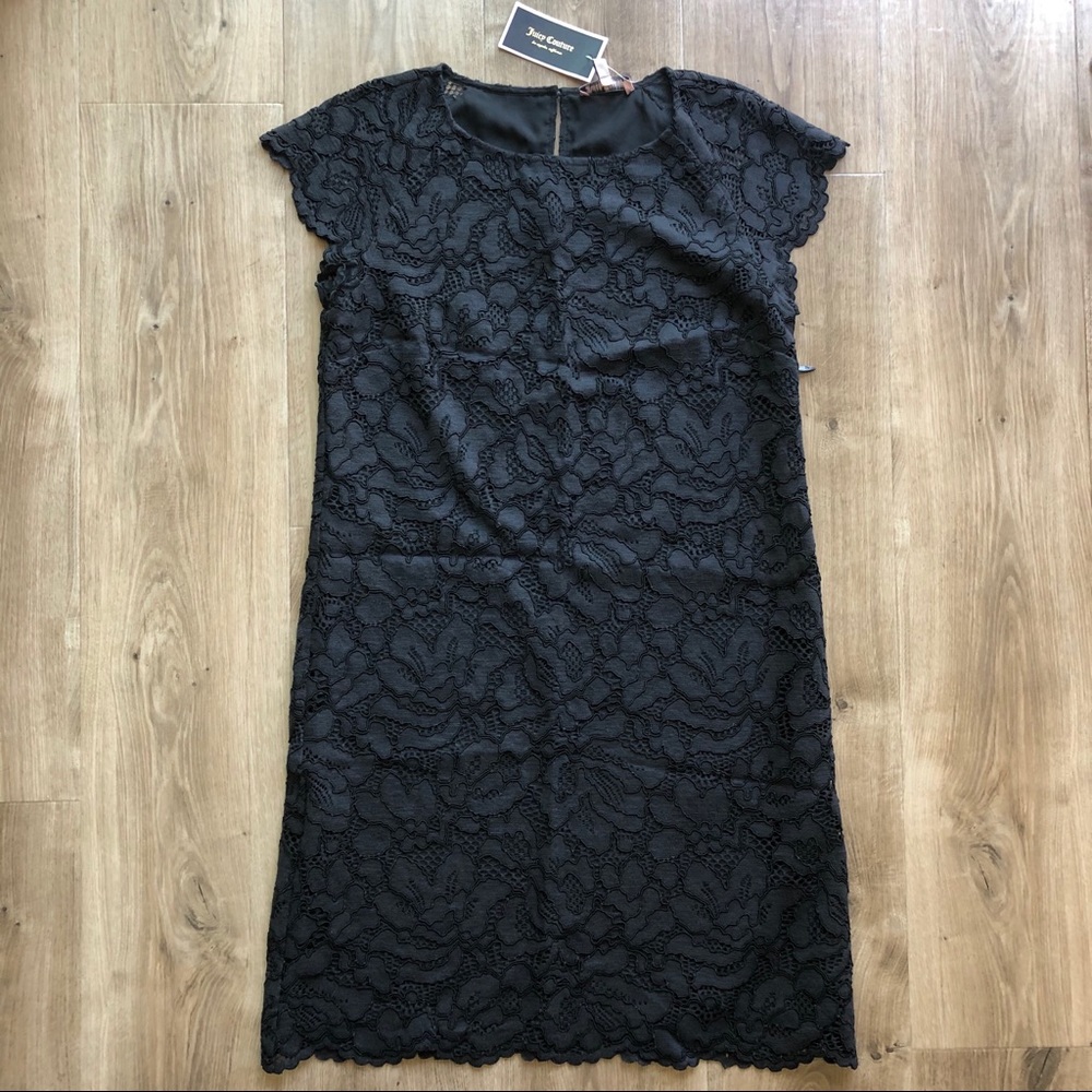 JUICY COUTURE Black lace dress